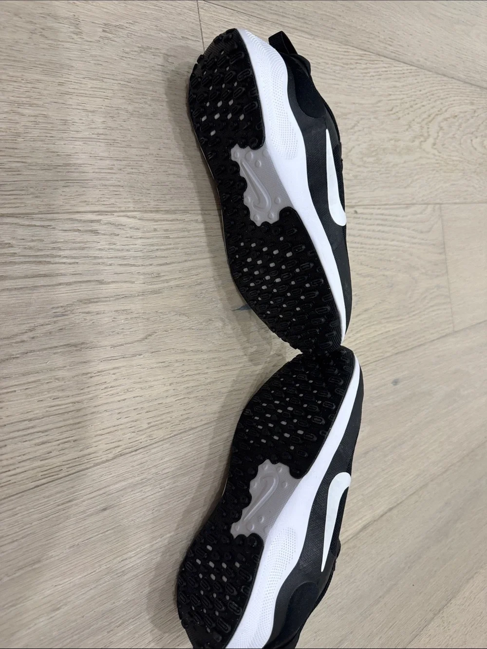Like new condition Nike Black & White Kids Athletic Sneakers